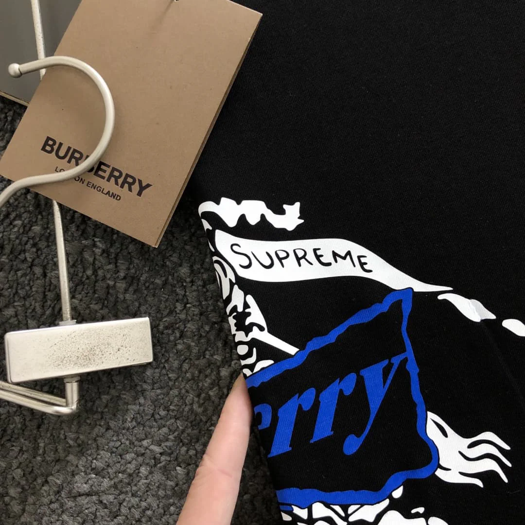 BUR Logo-Print Cotton T-Shirt - BUR0013 - Image 9