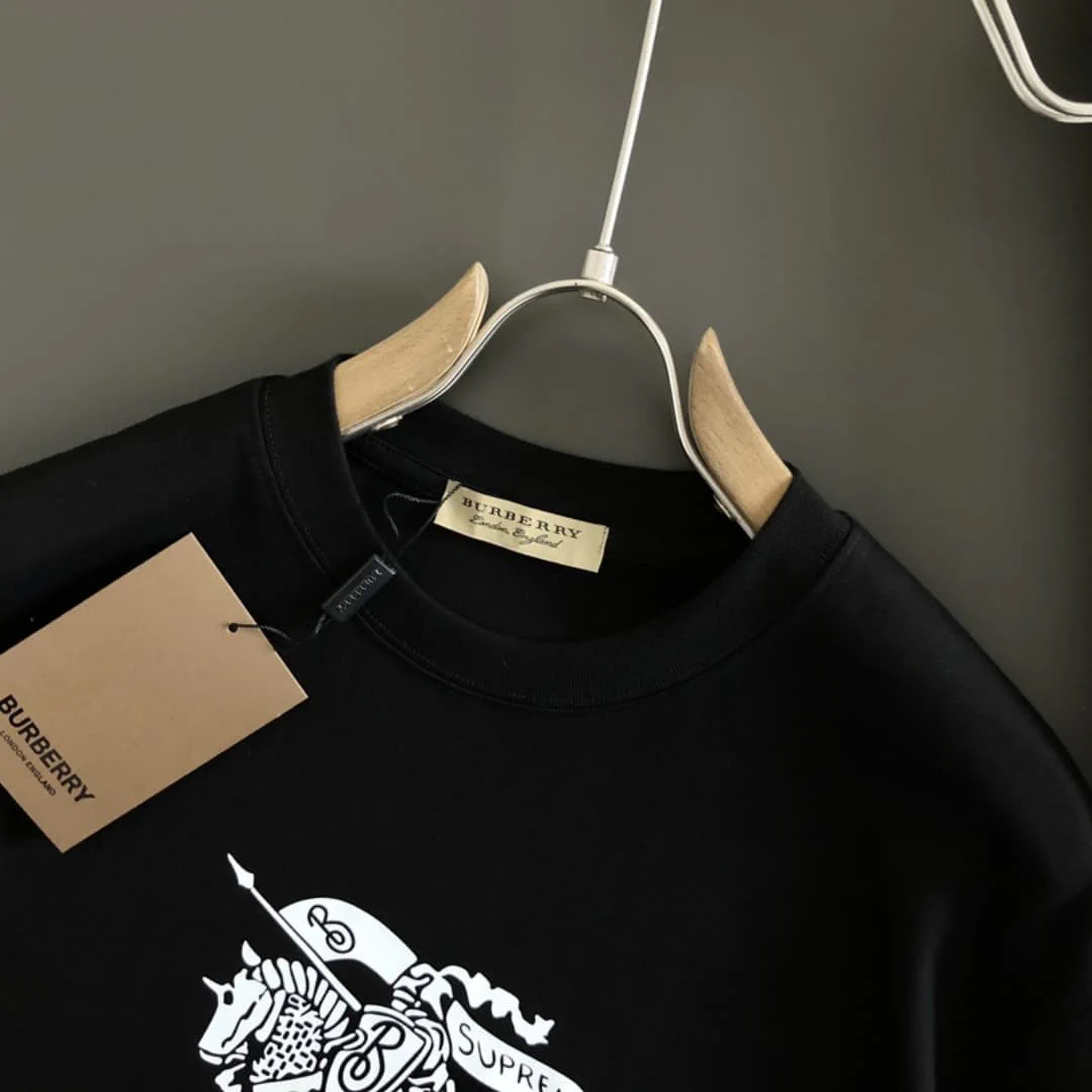 BUR Logo-Print Cotton T-Shirt - BUR0013 - Image 4