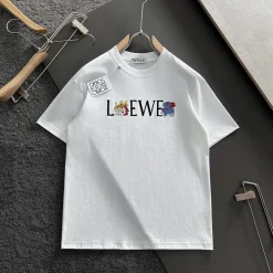 Alternative view of LW White Logo-Print Cotton T-Shirt - LW0005