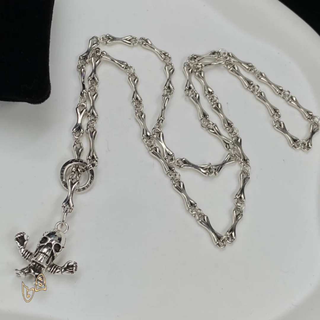 CH Skull Chain Necklace - CH0005 - Image 2