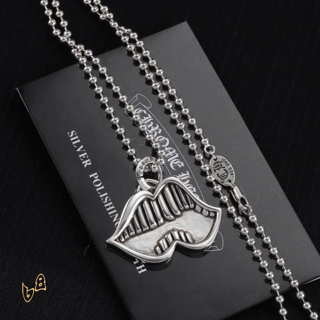 CH Lip Pendant Necklace - CH0007 - Image 6
