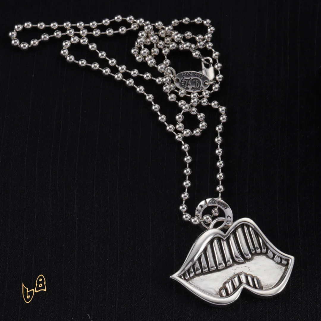 CH Lip Pendant Necklace - CH0007 - Image 5