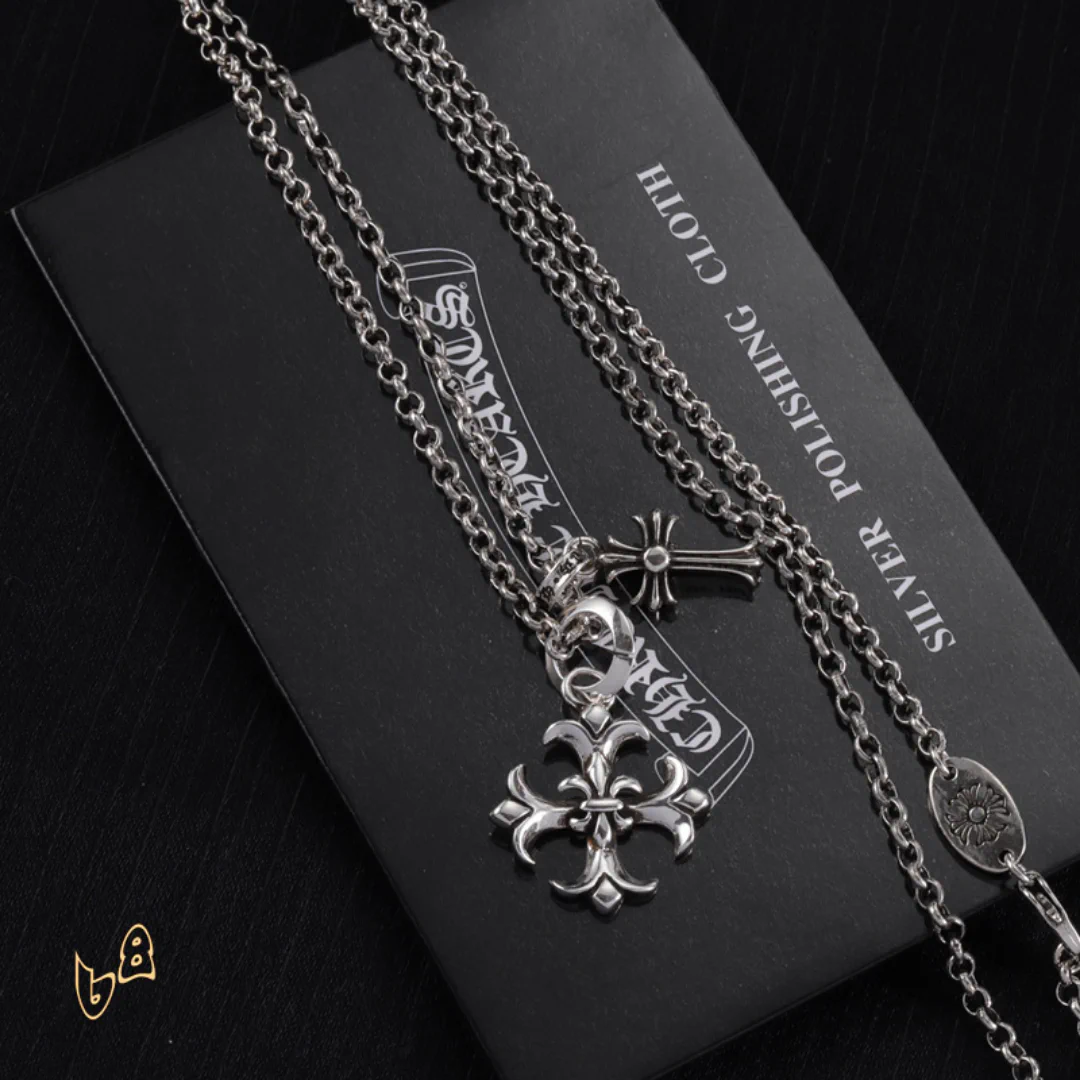 CH Cross Pendant Necklace - CH0010 - Image 6