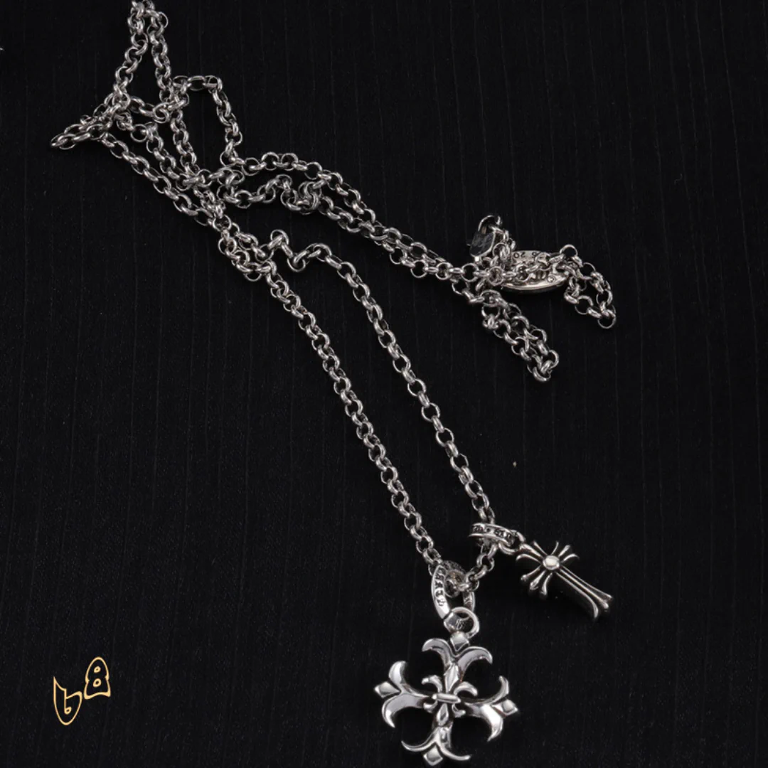 CH Cross Pendant Necklace - CH0010 - Image 5