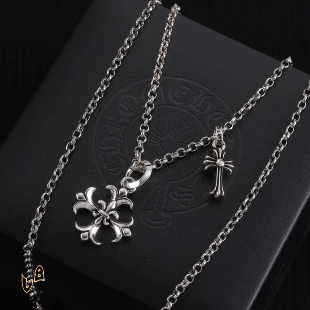 CH Cross Pendant Necklace - CH0010 - Image 4