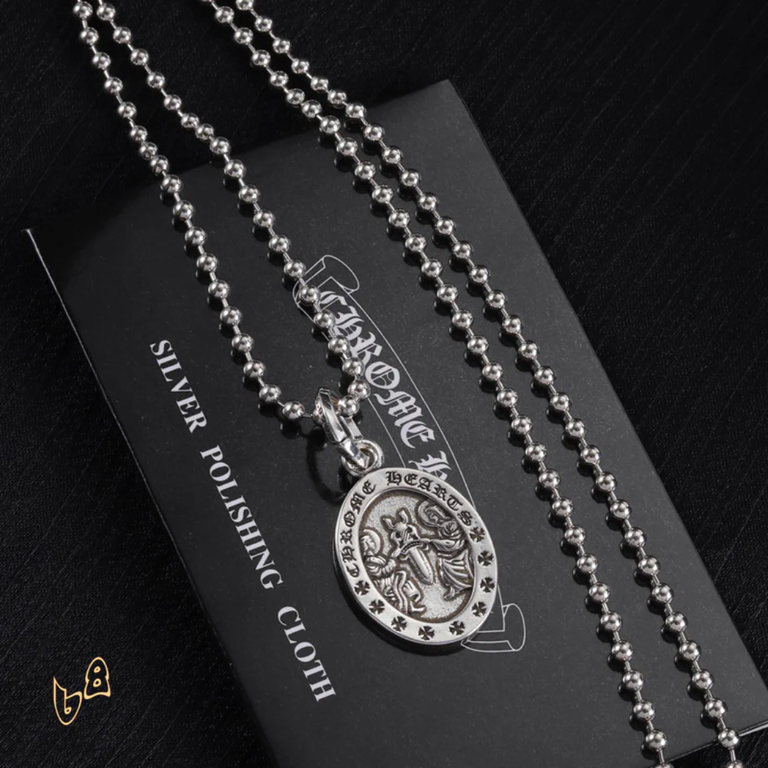 CH Oval Pendant Necklace - CH0014 - Image 6