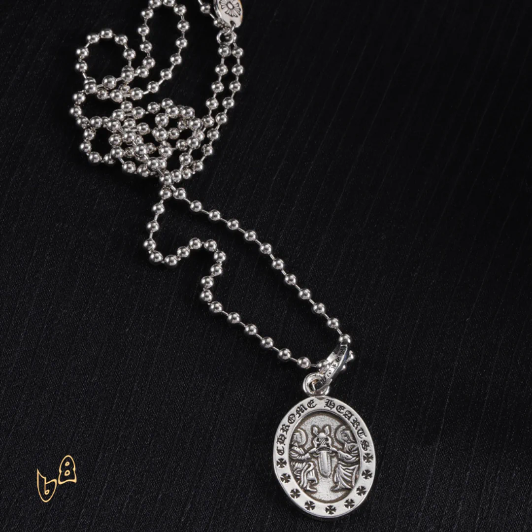CH Oval Pendant Necklace - CH0014 - Image 2