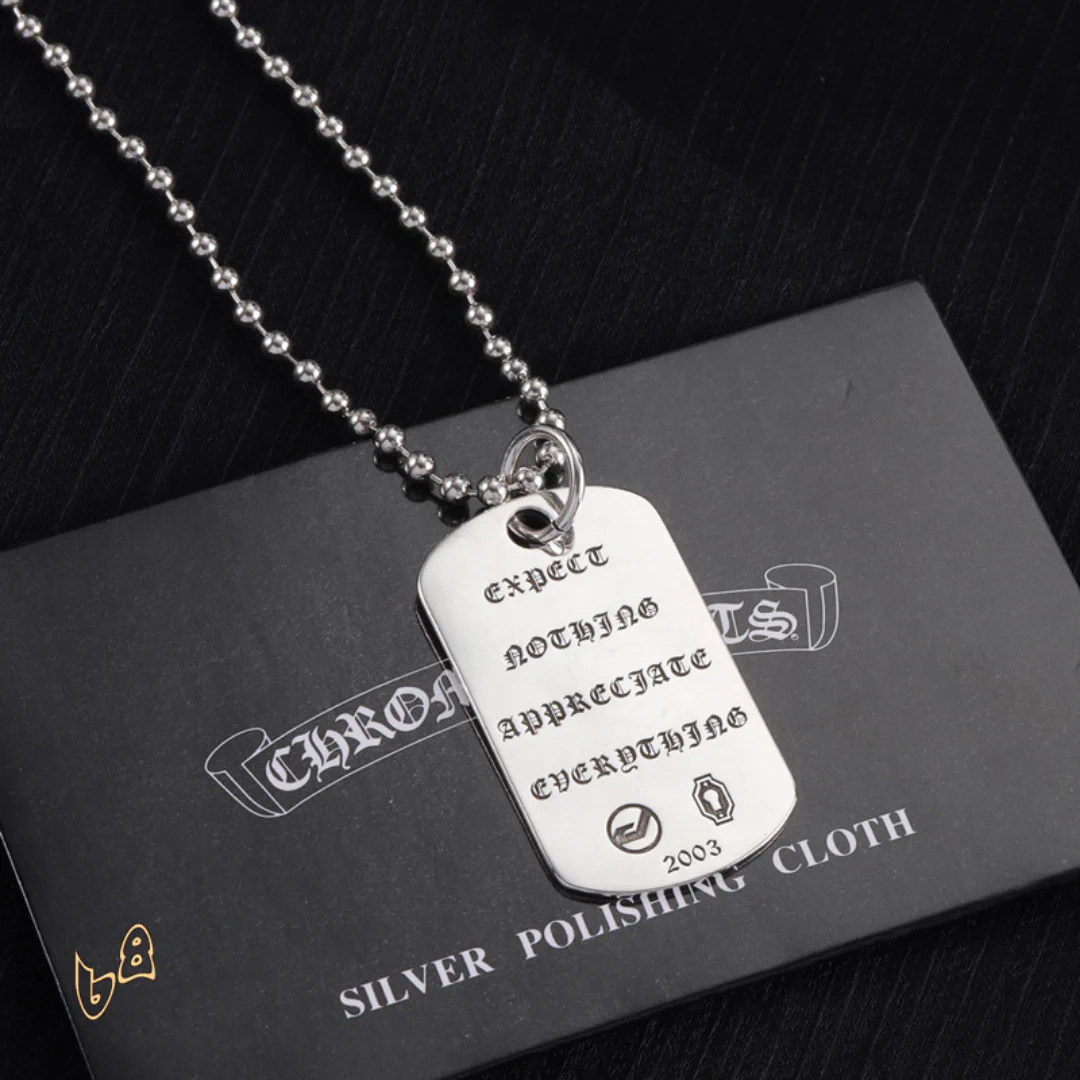 CH Dog Tag Necklace - CH0020 - Image 3