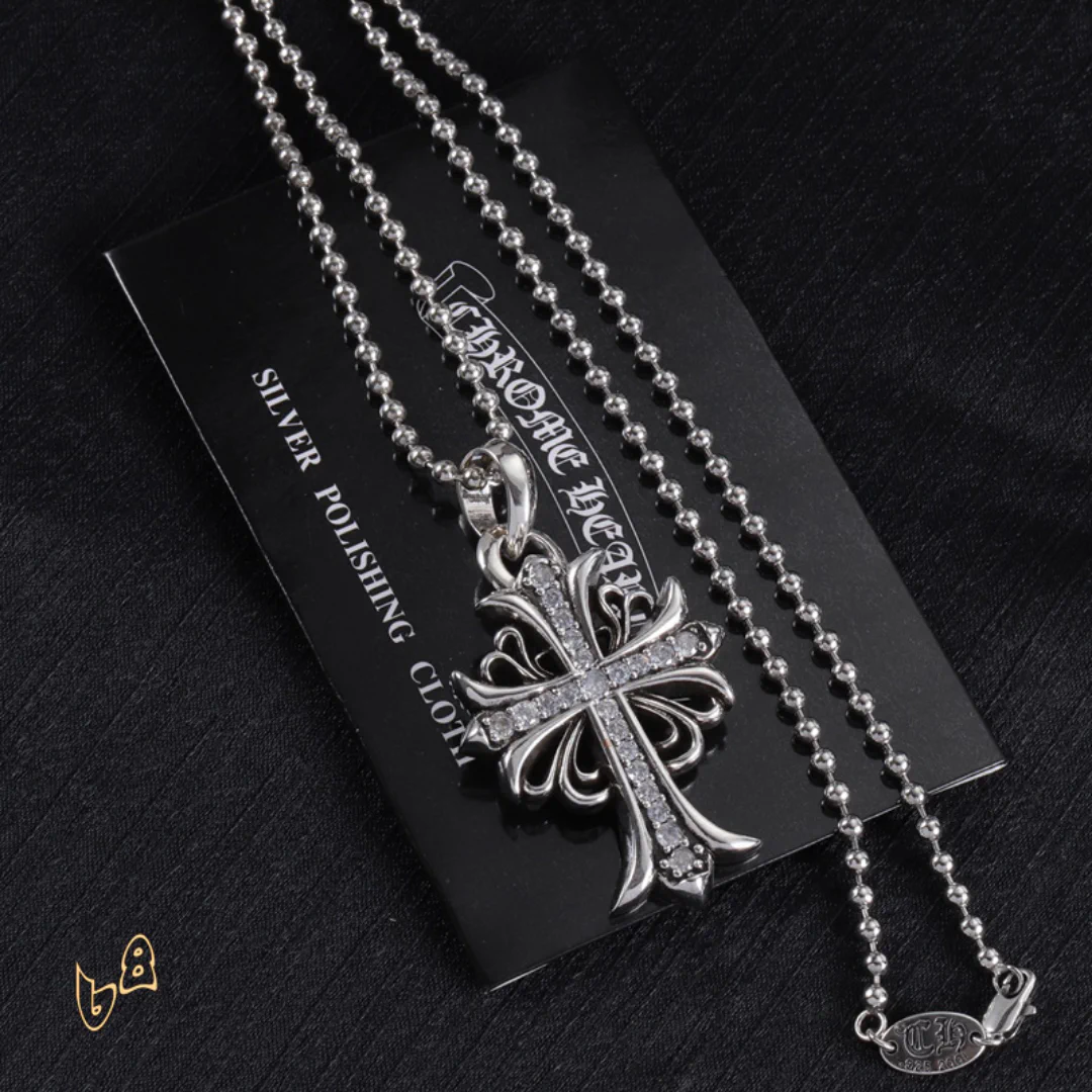 CH Cross Pendant Necklace - CH0021 - Image 3