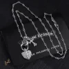 CH Heart And Cross Pendant Necklace - CH0022