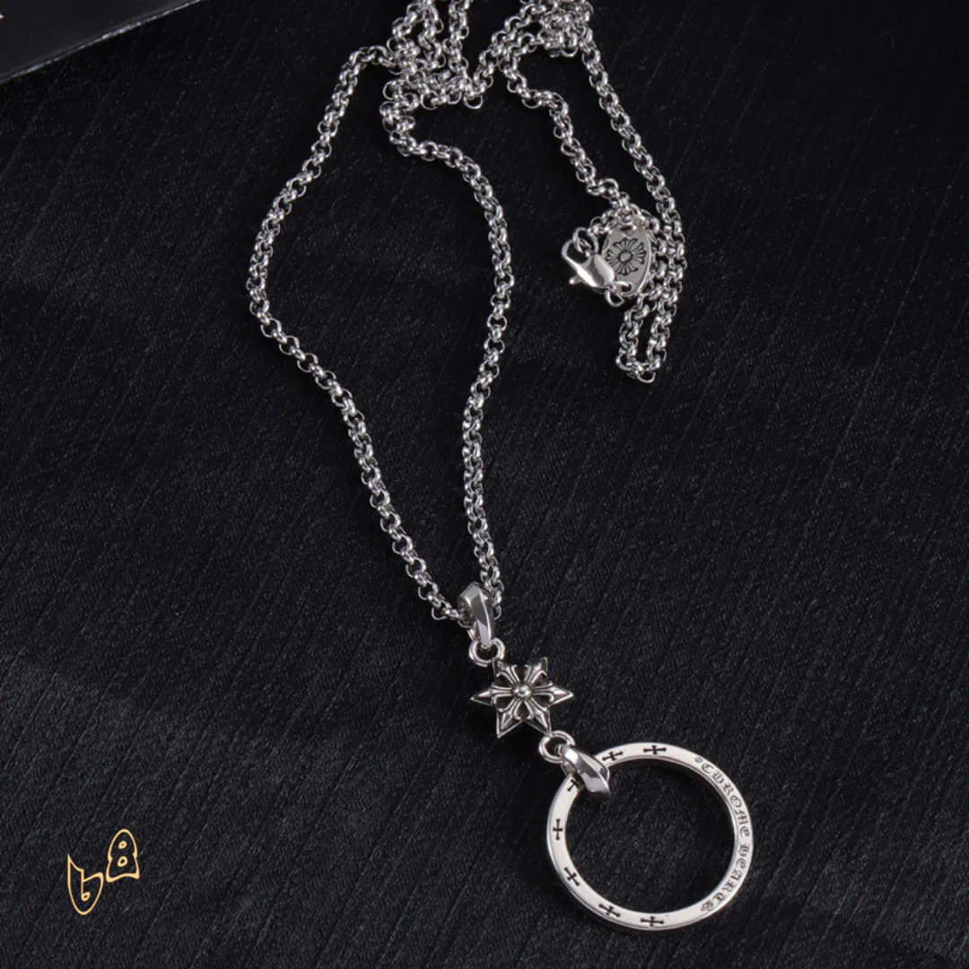 CH Circle Pendant Necklace - CH0023