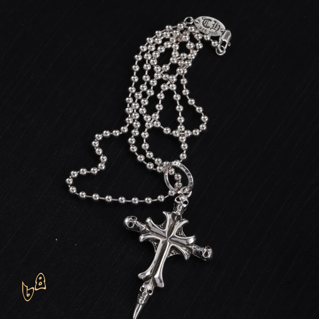 CH Cross Pendant Necklace - CH0027 - Image 5