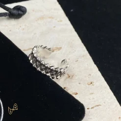 Alternative view of CH Star Stacker Cuff Ring - CH0086