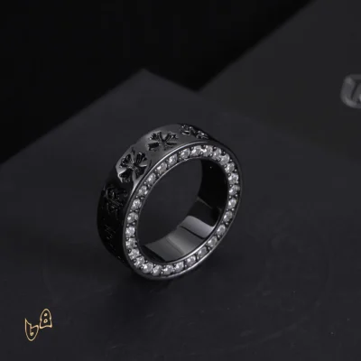 CH Silver Cross Ring - CH0089 - White