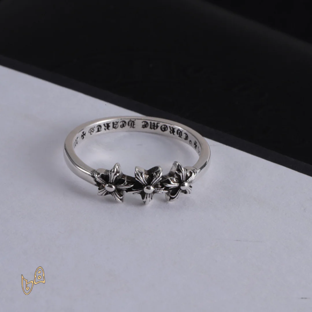 CH Triple Flower Ring - CH0094 - Image 2