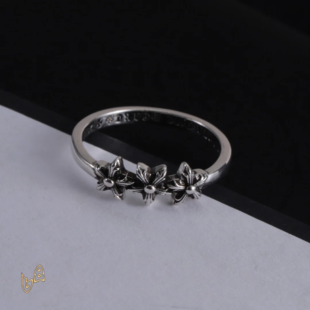 CH Triple Flower Ring - CH0094 - Image 3