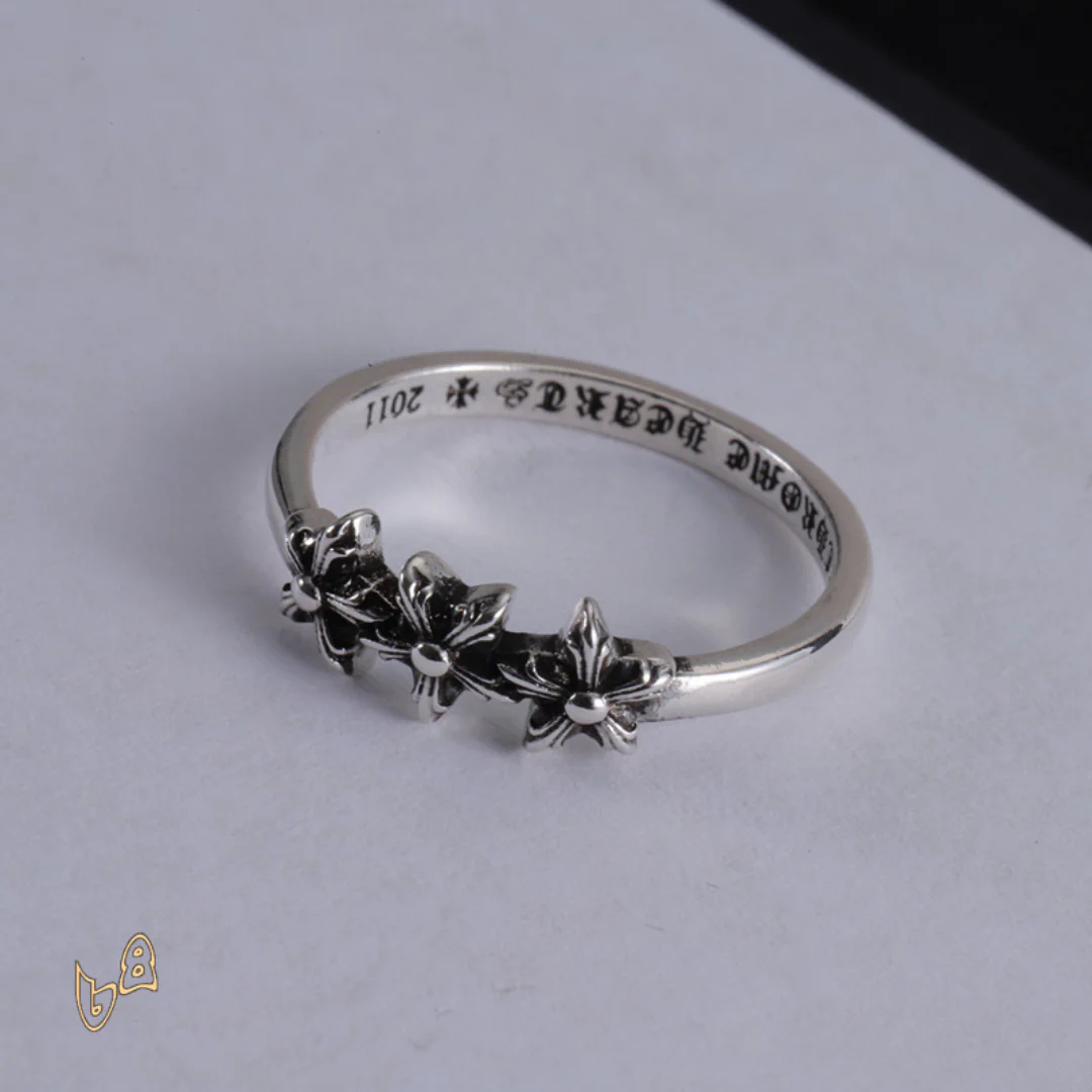 CH Triple Flower Ring - CH0094 - Image 6