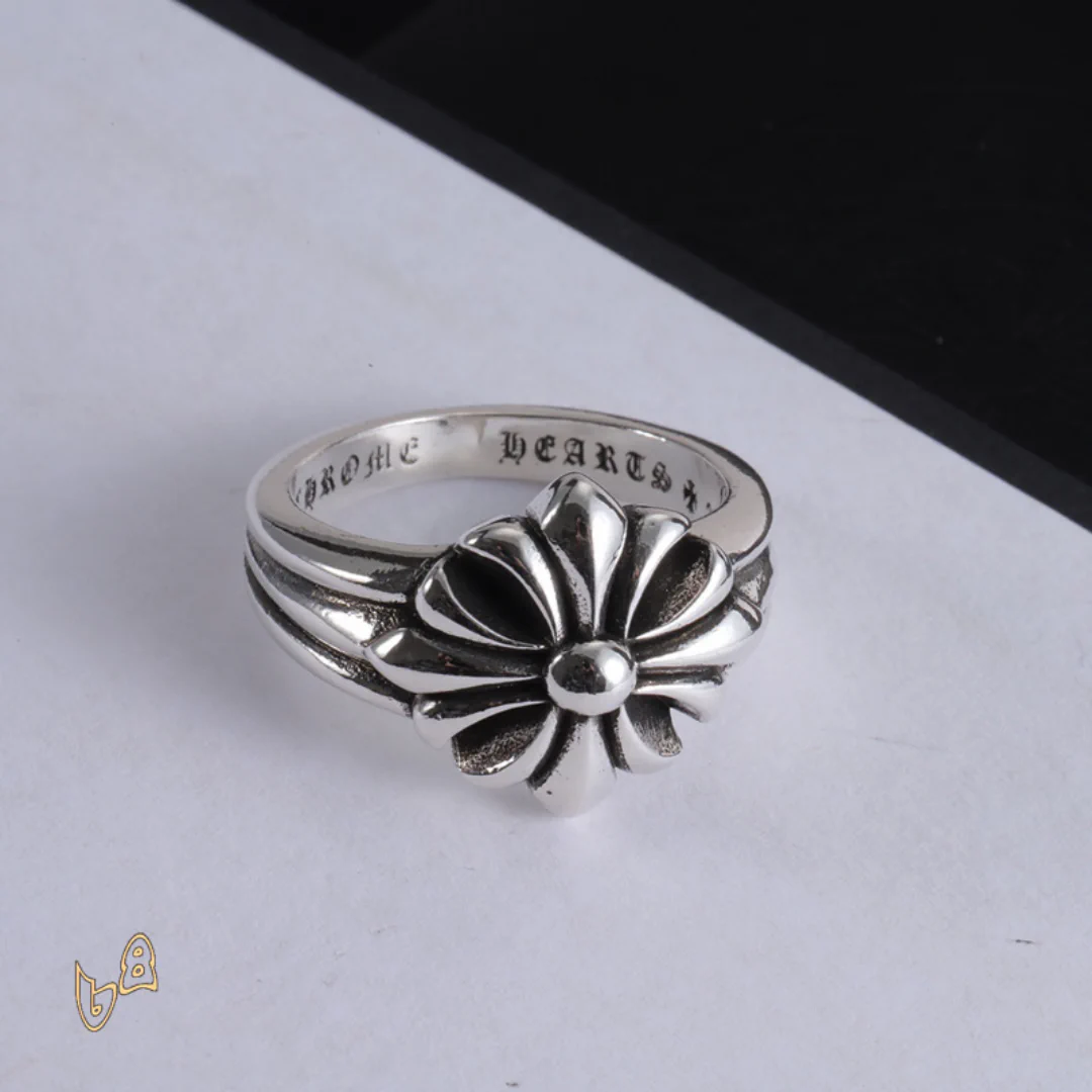 CH Cross Flower Ring - CH0095 - Image 4