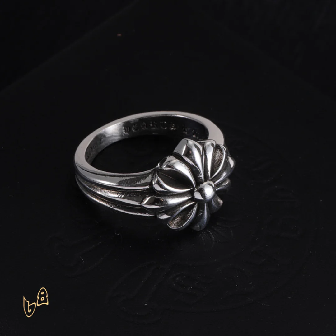 CH Cross Flower Ring - CH0095 - Image 3