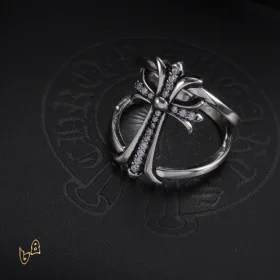 CH Cross Double Ring - CH0098