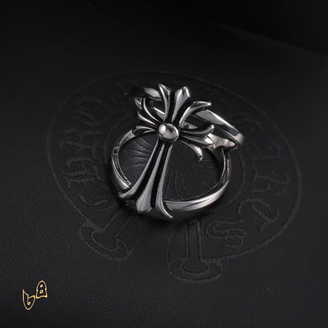 CH Cross Double Ring - CH0098 - Image 6
