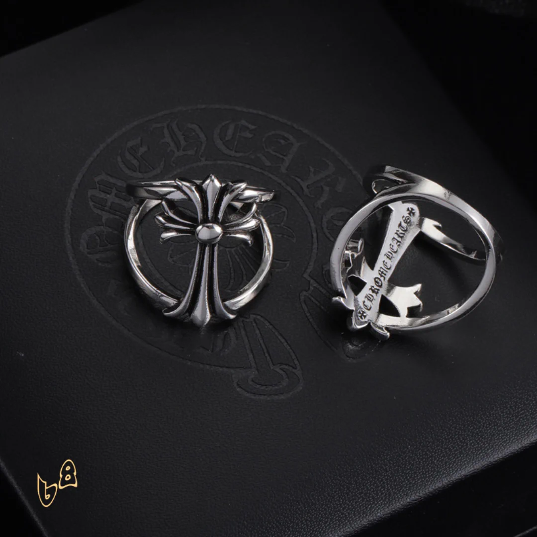 CH Cross Double Ring - CH0098 - Image 5