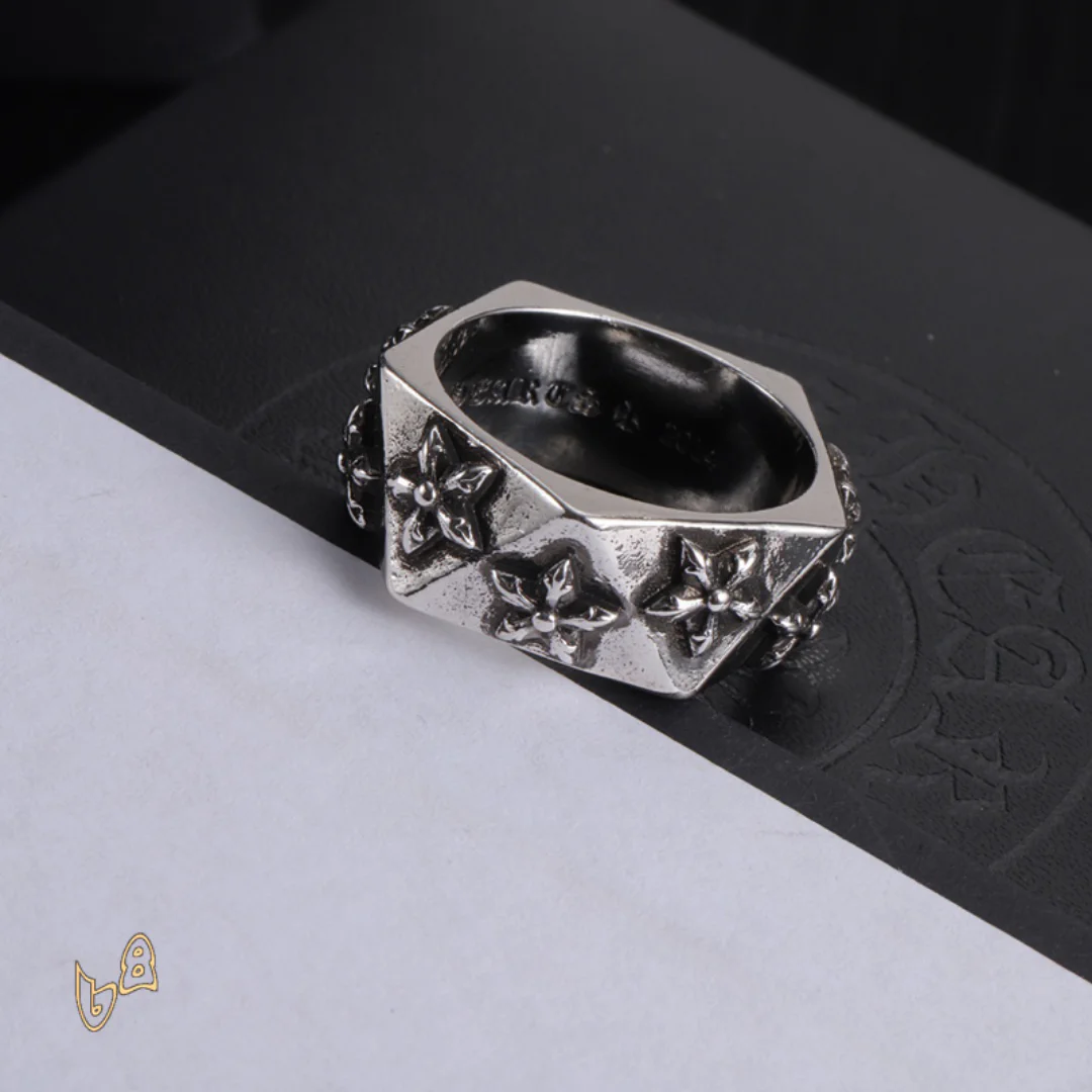 CH Cross Flower Ring - CH0099 - Image 4