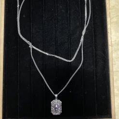 Alternative view of McQueen Engraved Skull Necklace - MC0005