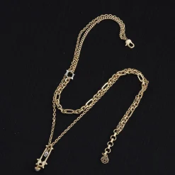 Alternative view of McQueen Safety Pin Necklace - MC0007