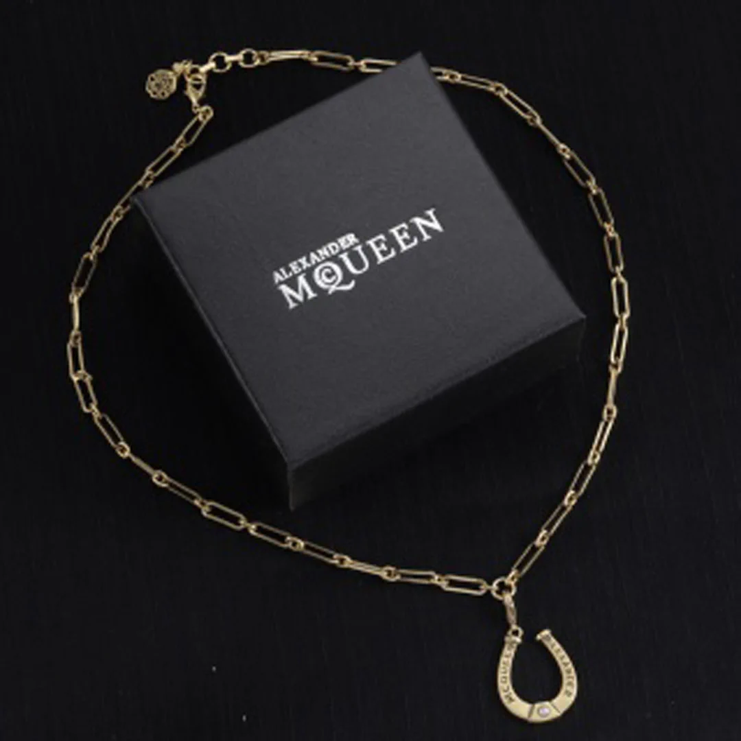 McQueen Horseshoe Charm Necklace - MC0012
