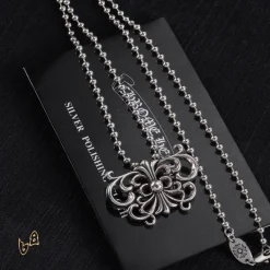 Alternative view of CH Butterfly Pendant Necklace - CH0031