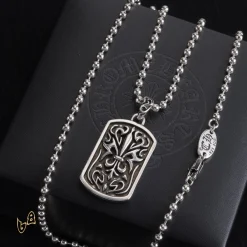Alternative view of CH Dog Tag Necklace - CH0035