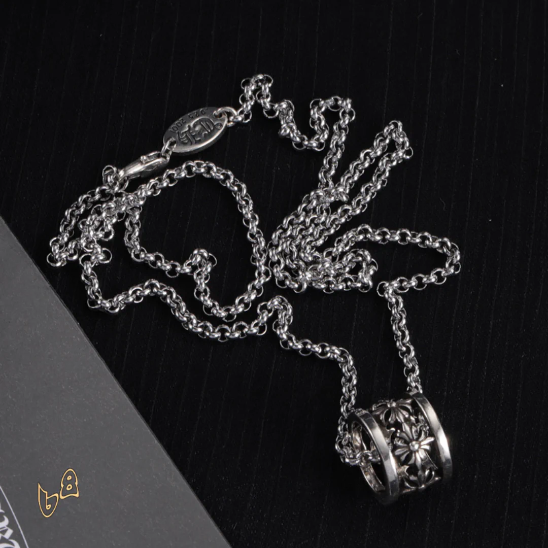 CH Cross Flower Ball Necklace - CH0036