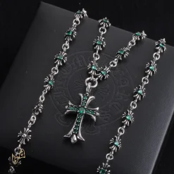 Alternative view of CH Cross Pendant Necklace - CH0038
