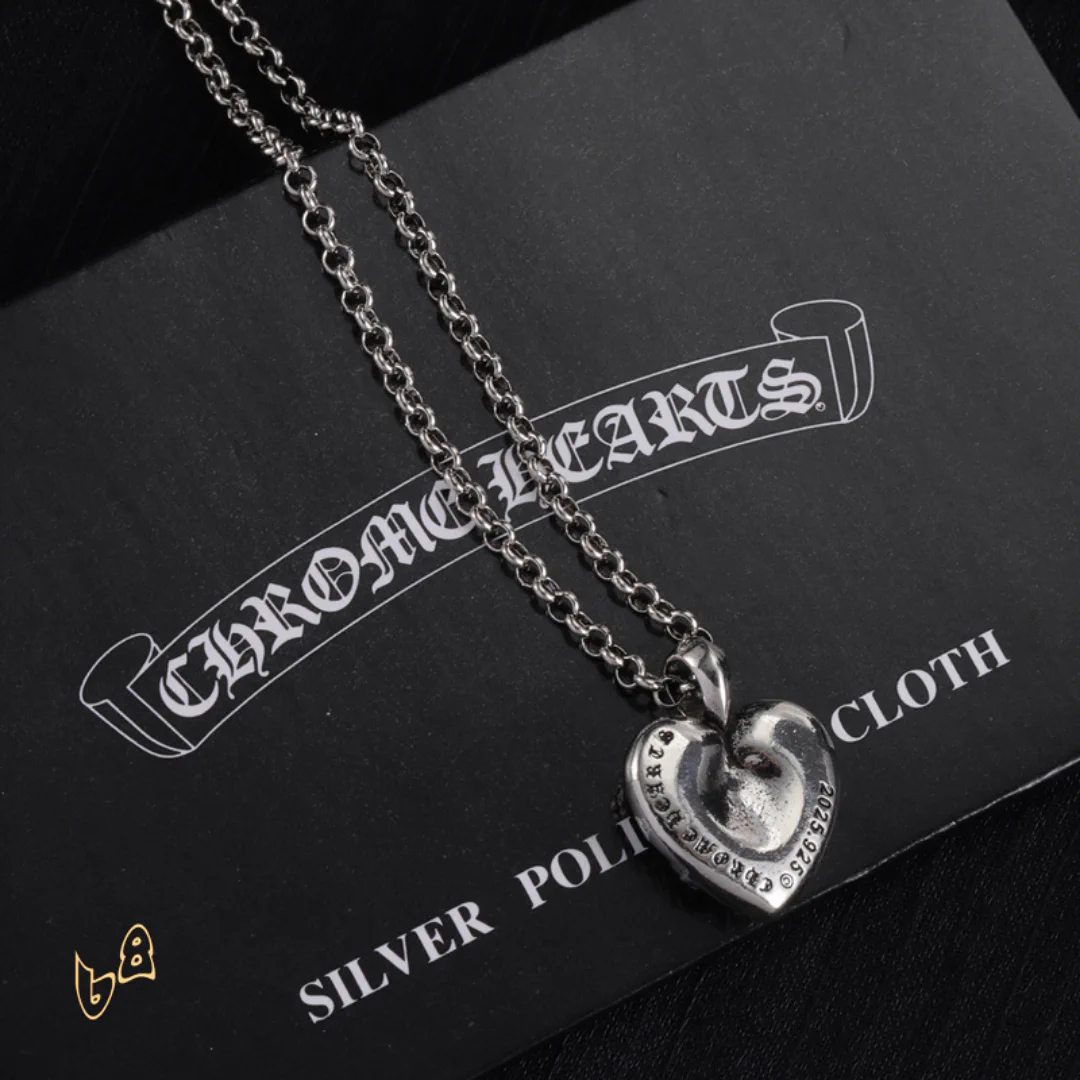 CH Heart Pendant Necklace - CH0039 - Image 5