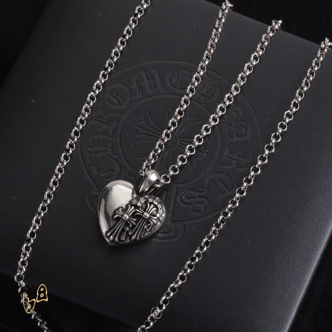 CH Heart Pendant Necklace - CH0039 - Image 4