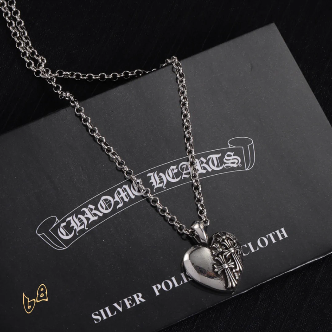 CH Heart Pendant Necklace - CH0039 - Image 3