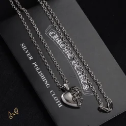 Alternative view of CH Heart Pendant Necklace - CH0039