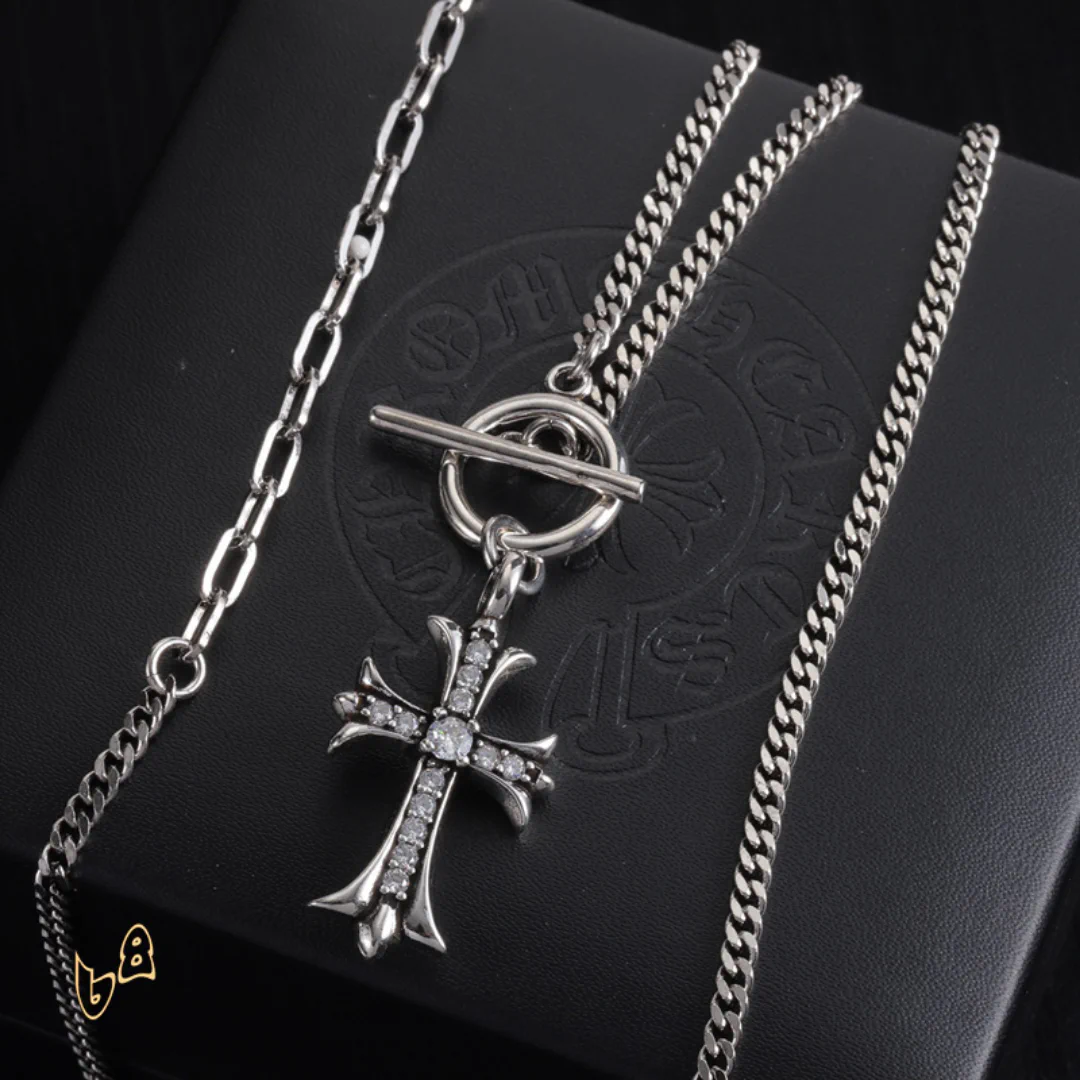CH Cross Pendant Necklace - CH0040 - Image 6