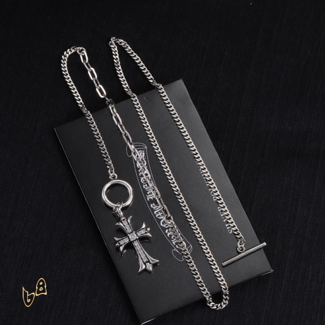 CH Cross Pendant Necklace - CH0040 - Image 3