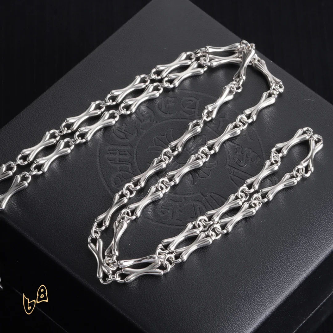 CH Bone Chain Necklace - CH0042 - Image 4