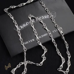 Alternative view of CH Bone Chain Necklace - CH0042