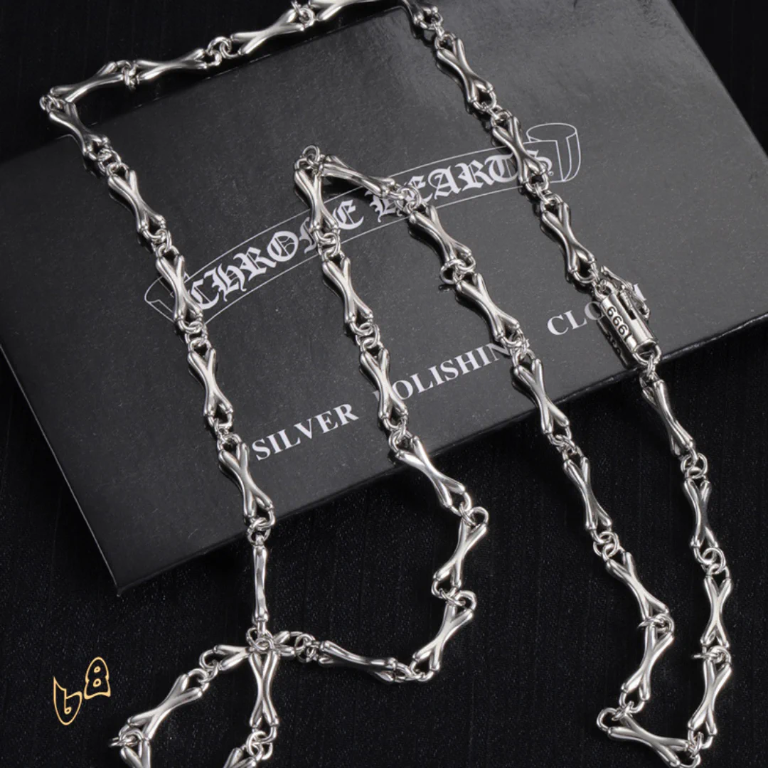 CH Bone Chain Necklace - CH0042 - Image 2