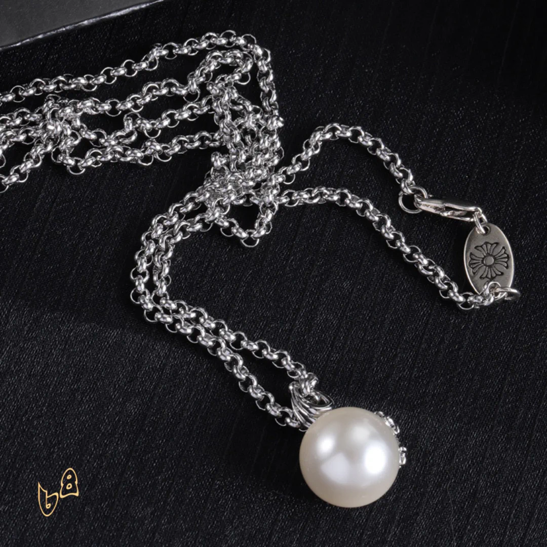 CH Pearl Pendant Necklace - CH0045 - Image 4