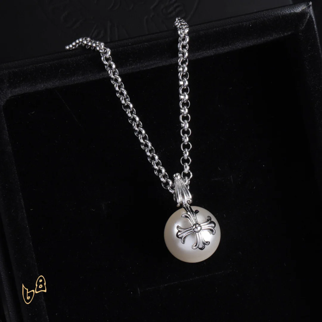 CH Pearl Pendant Necklace - CH0045 - Image 2
