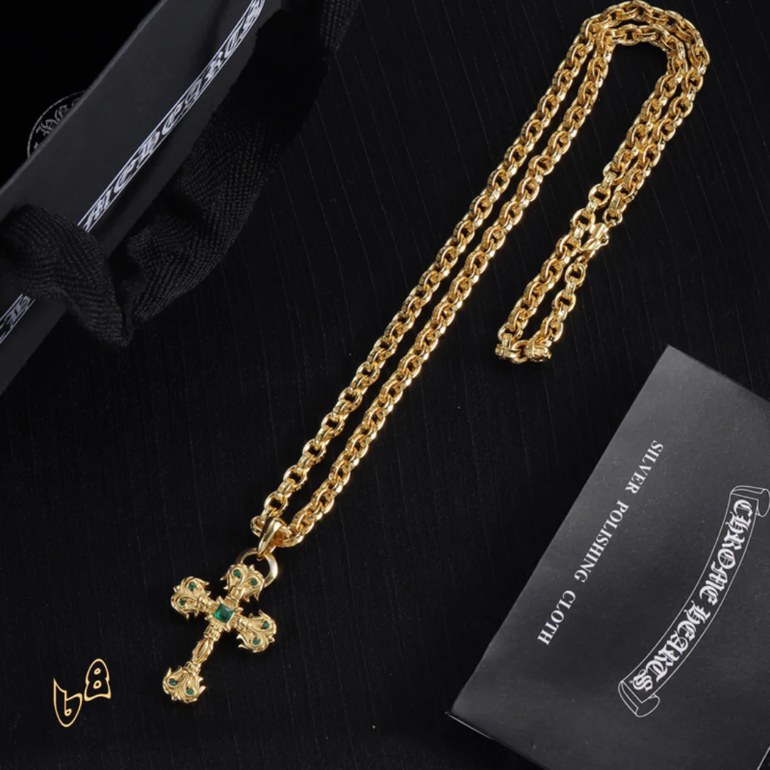 CH Cross Pendant Necklace - CH0050 - Image 6