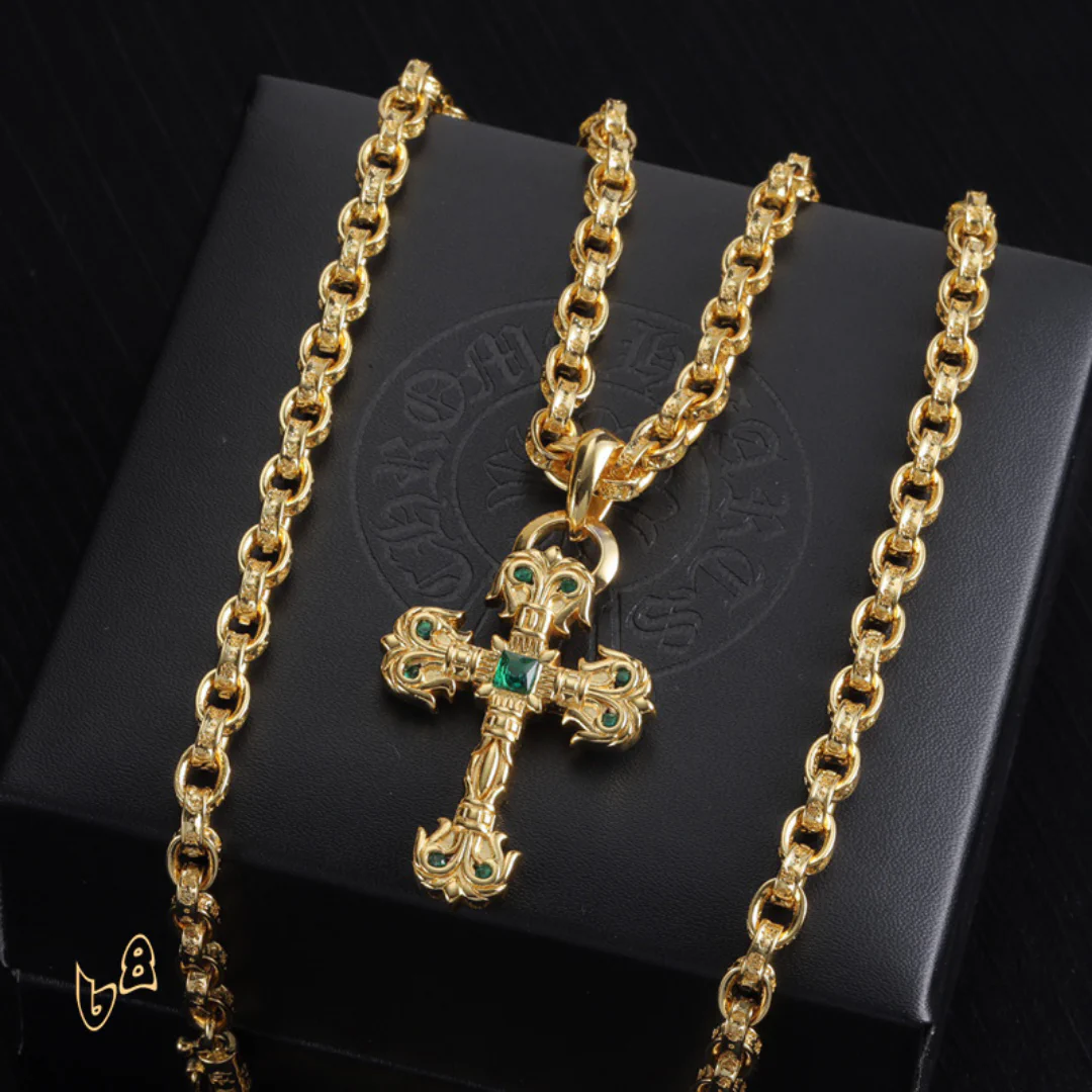 CH Cross Pendant Necklace - CH0050 - Image 5