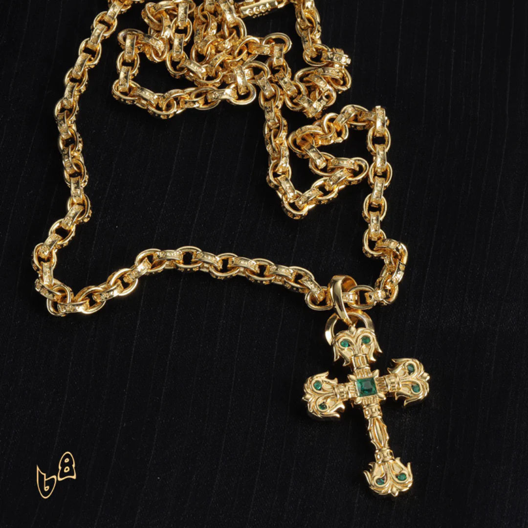 CH Cross Pendant Necklace - CH0050 - Image 3