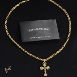 Alternative view of CH Cross Pendant Necklace - CH0050