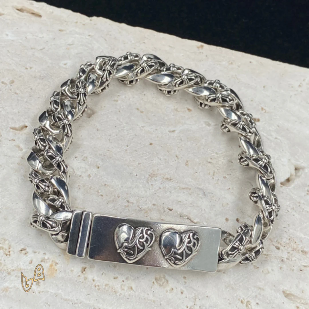 CH Fancy Link Curb Chain Bracelet - CH0052 - Image 5